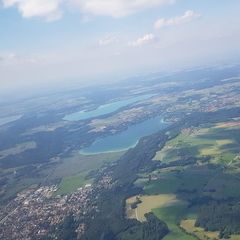 Flugwegposition um 14:29:37: Aufgenommen in der Nähe von Starnberg, Deutschland in 1833 Meter